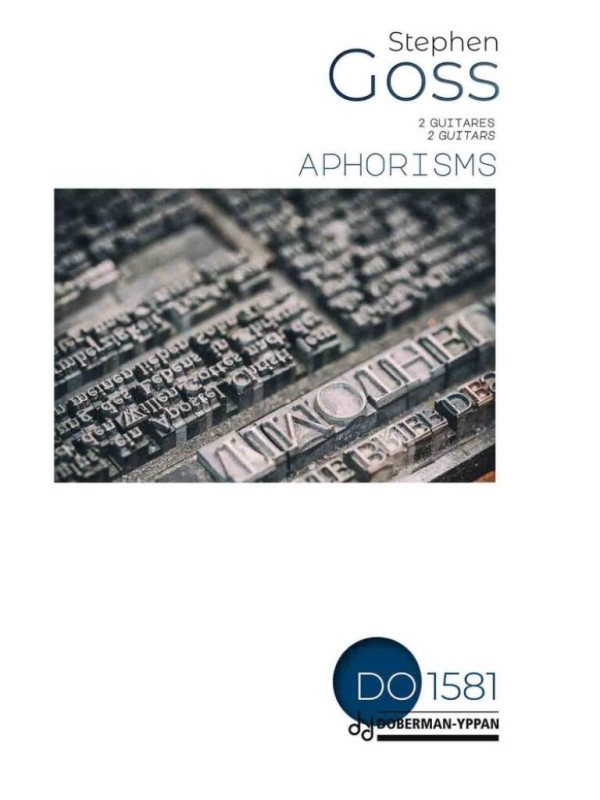 Aphorisms  pour 2 guitares  partition