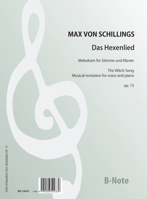 Das Hexenlied  Melodram für Erzähler und Klavier op.15  Erzähler,Klavier  Spielnoten