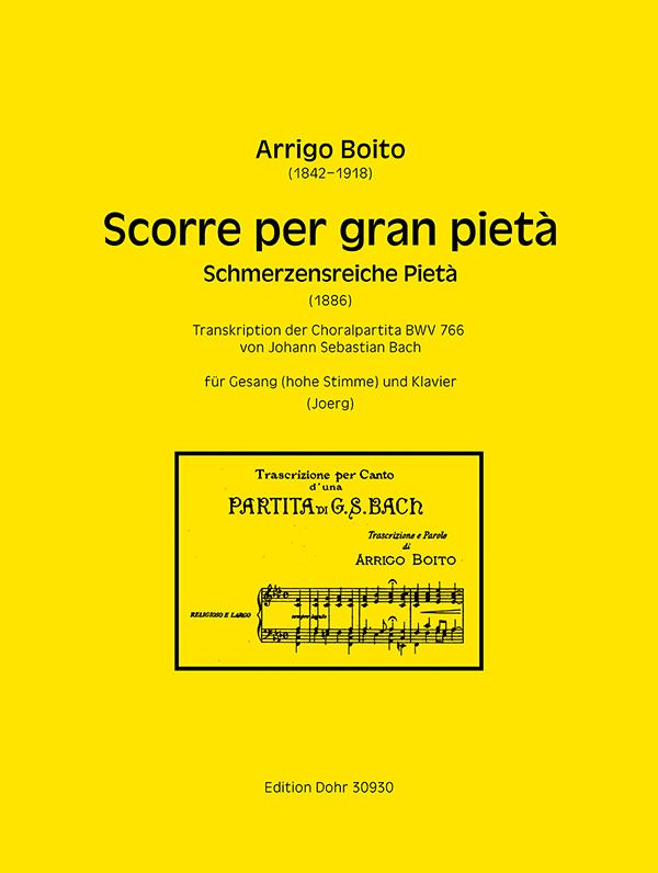 Scorre per gran pietà (1886)   für Gesang (hohe Stimme) und Klavier  Partitur