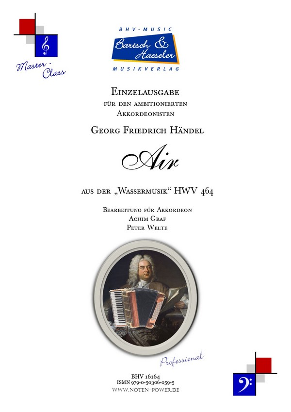 Air, HWV 464  für Akkordeon   
