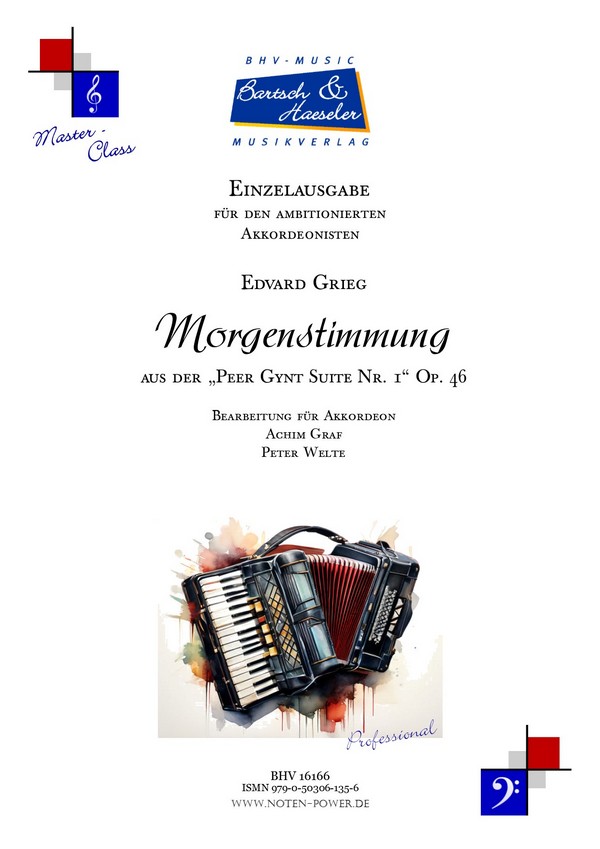 Morgenstimmung,  Op. 46, Nr. 1  für Akkordeon   