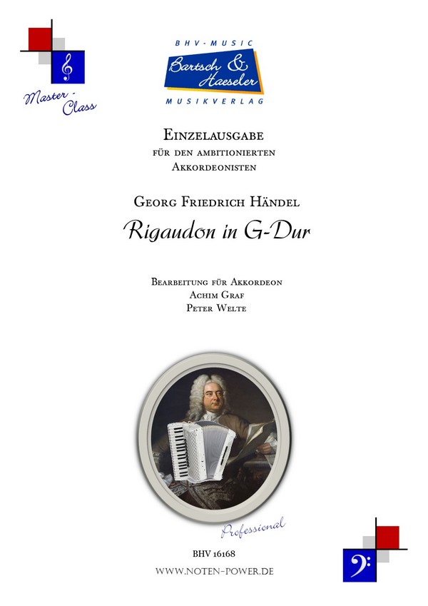 Rigaudon in G-Dur  für Akkordeon   