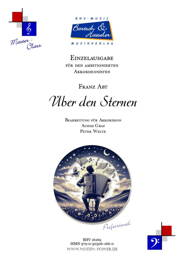 Über den Sternen  für Akkordeon   