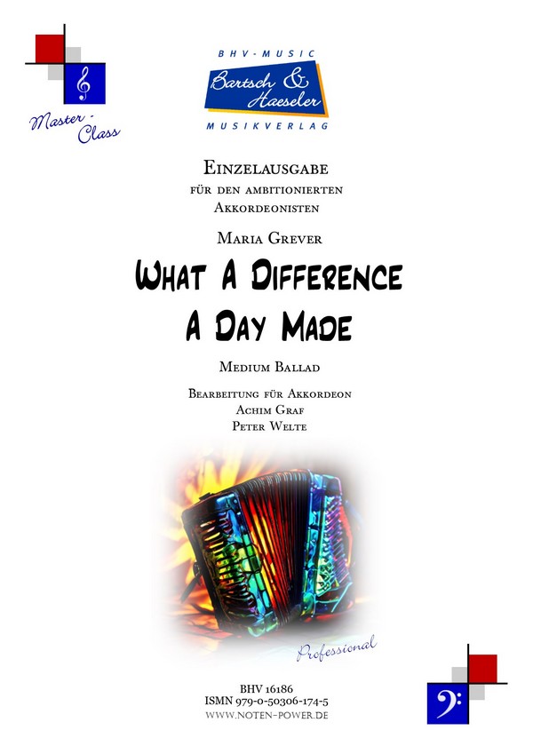 What a Difference a Day made  für Akkordeon   