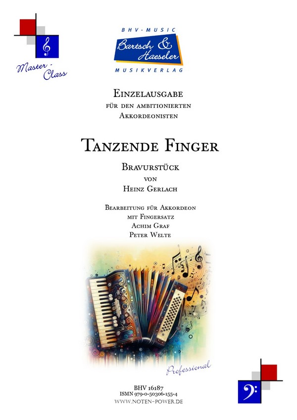 Tanzende Finger  für Akkordeon   