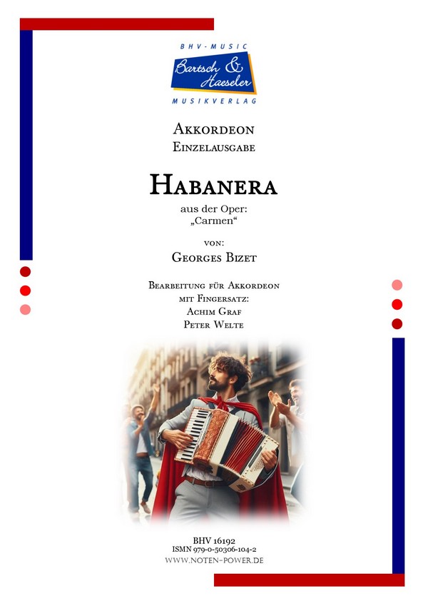Habanera  für Akkordeon   