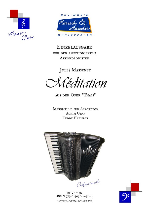 Méditation  aus der Oper 'Thaïs'  für Akkordeon   