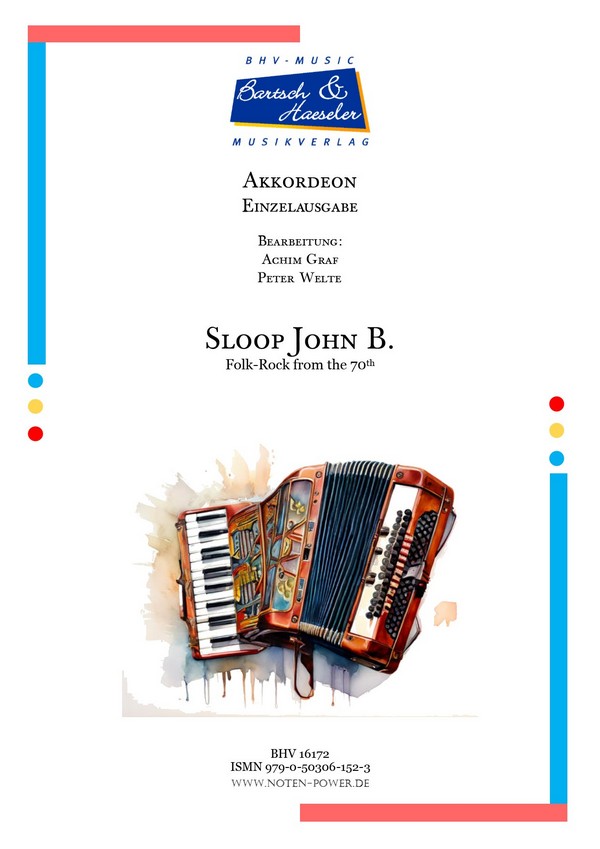 Sloop John B.  für Akkordeon   