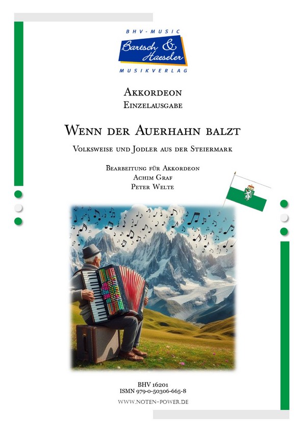 Wenn der Auerhahn balzt&nbsp;&nbsp;für Akkordeon&nbsp;&nbsp; 