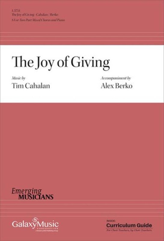 The Joy of Giving&nbsp;&nbsp;Gemischter Chor mit Klavier/Orgel&nbsp;&nbsp;Chorpartitur