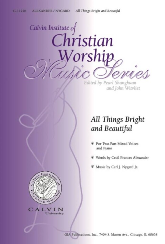 All Things Bright and Beautiful  Gemischter Chor mit Ensemble  Chorpartitur