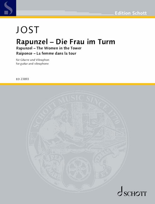 Rapunzel - Die Frau im Turm&nbsp;&nbsp;für Gitarre und Vibraphon&nbsp;&nbsp;Partitur und Stimmen