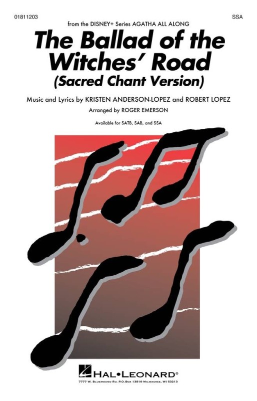 The Ballad Of The Witches' Road&nbsp;&nbsp;for female choir (SSA) and piano&nbsp;&nbsp;choral score