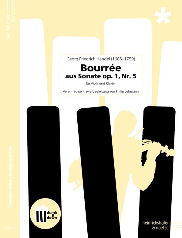 Bourree aus Sonate op.1 Nr.5 (+QR-Codes)&nbsp;&nbsp;für Viola und Klavier&nbsp;&nbsp;