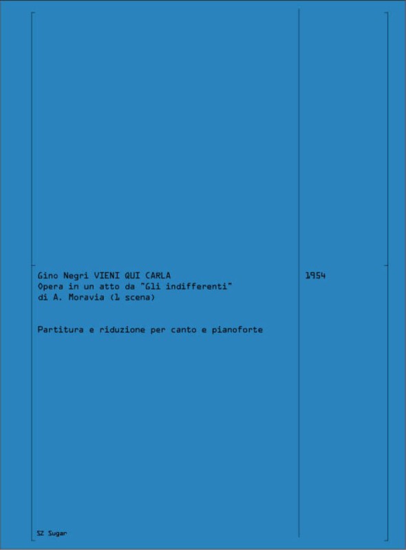 Vieni Qui Carla&nbsp;&nbsp;Gemischter Chor mit Begleitung&nbsp;&nbsp;Partitur und Stimmen