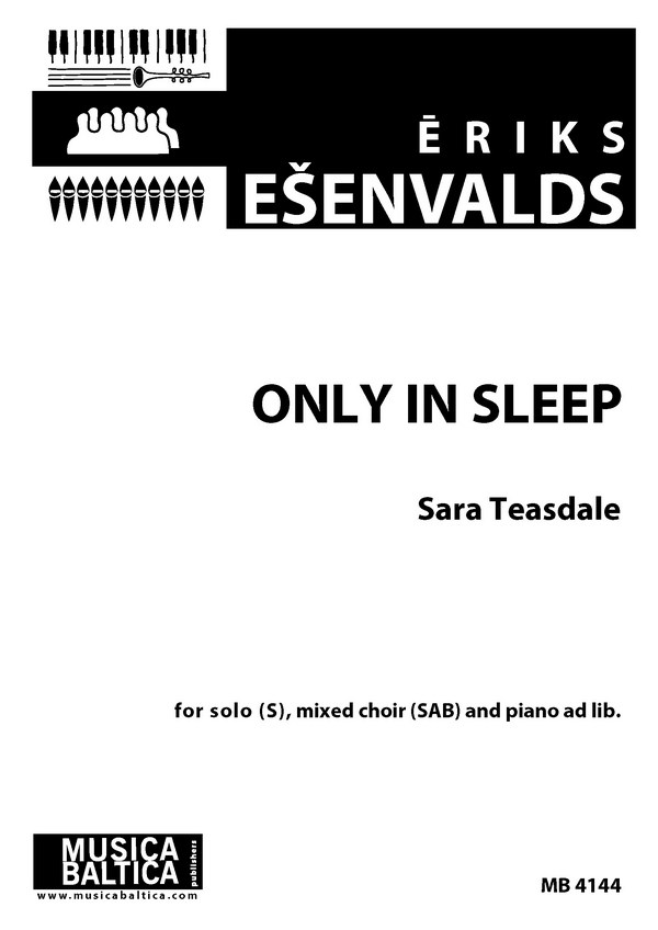 Only in Sleep&nbsp;&nbsp;Stimme, Klavier&nbsp;&nbsp;