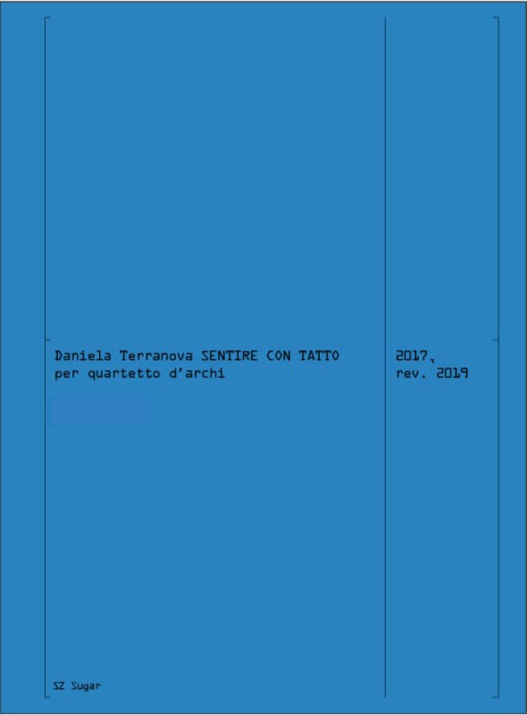 Sentire con tatto&nbsp;&nbsp;Streichquartett&nbsp;&nbsp;Partitur und Stimmen