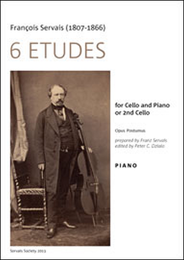 6 Etudes  for cello and piano or 2nd cello  