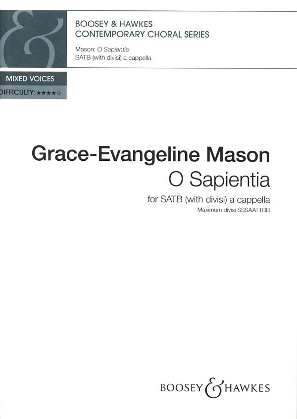 O Sapientia&nbsp;&nbsp;für gem (SATB divisi) a cappella&nbsp;&nbsp;Chorpartitur (la)