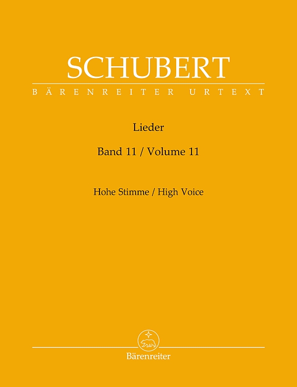 Lieder Band 11&nbsp;&nbsp;für hohe Stimme und Klavier&nbsp;&nbsp;Singpartitur, Urtextausgabe