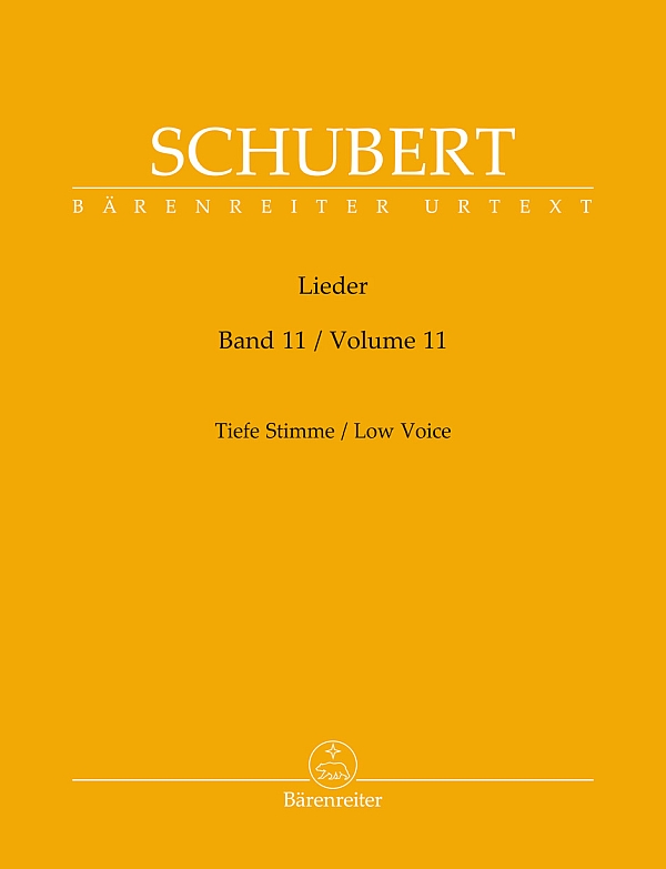 Lieder Band 11&nbsp;&nbsp;für tiefe Stimme und Klavier&nbsp;&nbsp;Singpartitur, Urtextausgabe