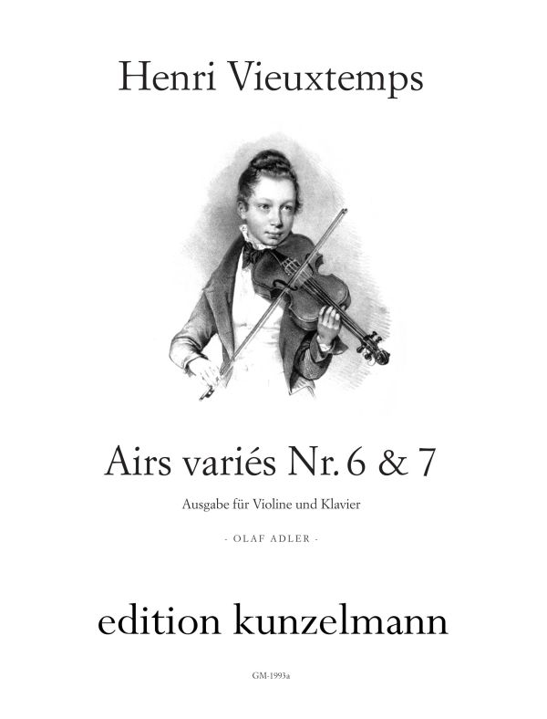 Airs variés no. 6 & 7 G-Dur und E-Dur  für Violine und Klavier   