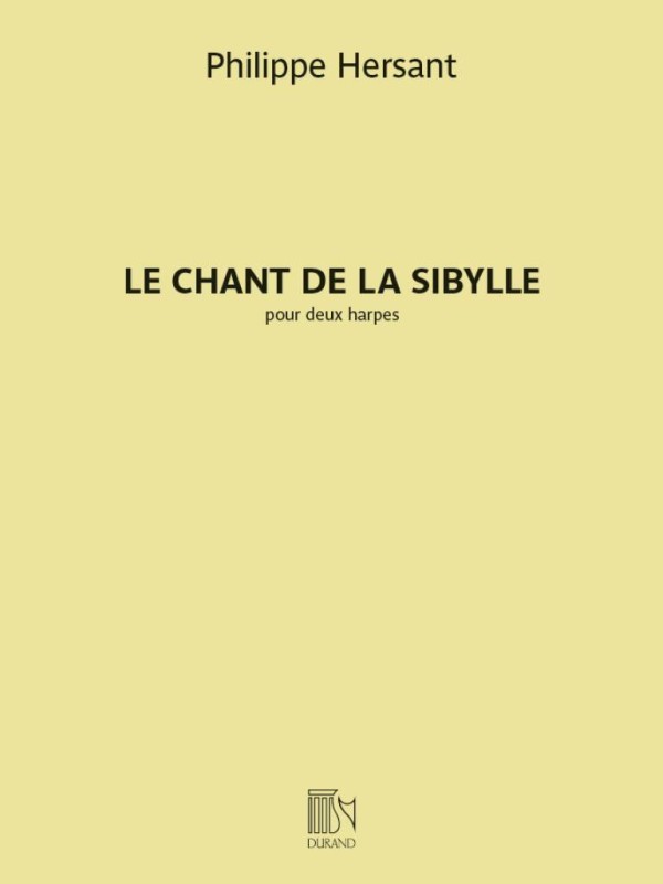 Le Chant de la Sibylle&nbsp;&nbsp;Harfe Duett&nbsp;&nbsp;Buch
