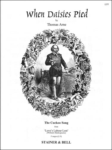 When daisies pied (Cuckoo Song) (C - F)&nbsp;&nbsp;Voice & Piano&nbsp;&nbsp;