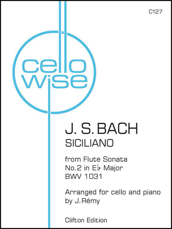 Siciliano from Flute Sonata No. 2. Cello & Piano&nbsp;&nbsp;Cello and Piano&nbsp;&nbsp;