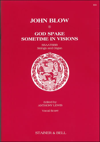 God spake sometimes in visions  Vocal Score  