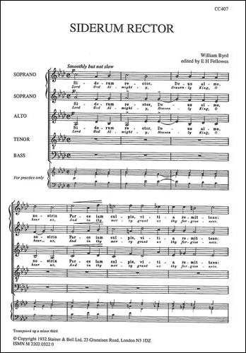 Siderum rector (Lord God Almighty)  SSATB unaccompanied  