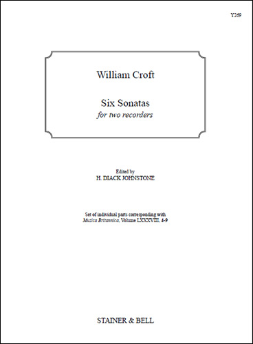 Six Sonatas for Two Recorders  2 Recorders  