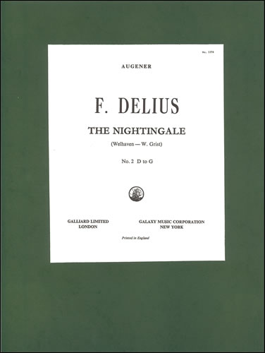 The Nightingale ('Sing! Sing!') (D - G)&nbsp;&nbsp;Voice & Piano&nbsp;&nbsp;