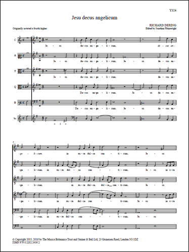 Jesu decus angelicum&nbsp;&nbsp;SATTB&nbsp;&nbsp;