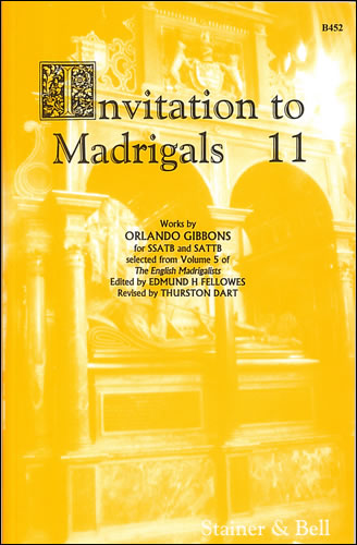 Invitation to Madrigals Book 11  SSATB and SATTB  
