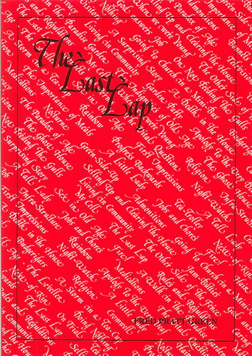 The Last Lap. Poems&nbsp;&nbsp;Poems&nbsp;&nbsp;