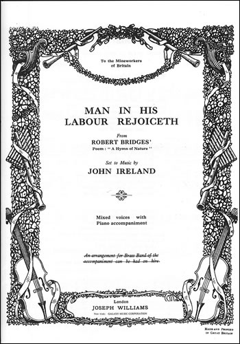 Man in his labour rejoiceth&nbsp;&nbsp;SATB & Piano&nbsp;&nbsp;