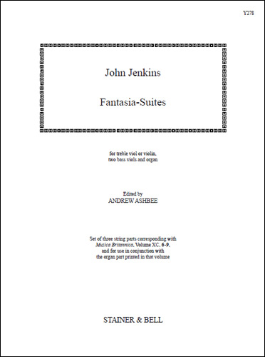 Fantasia-Suites. String Parts (MB90, 6-9)  Treble Viol or Violin, 2 Bass Viols & Organ  