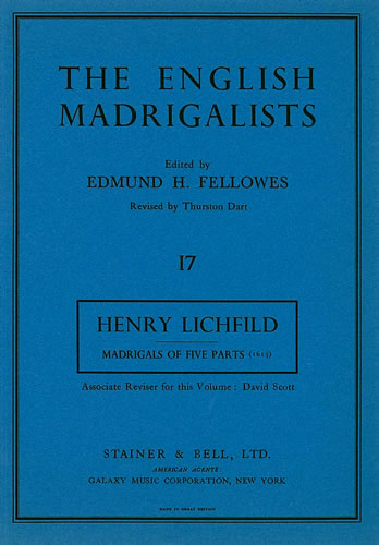 First Set of Madrigals of Five Parts (1613)&nbsp;&nbsp;Madrigals&nbsp;&nbsp;