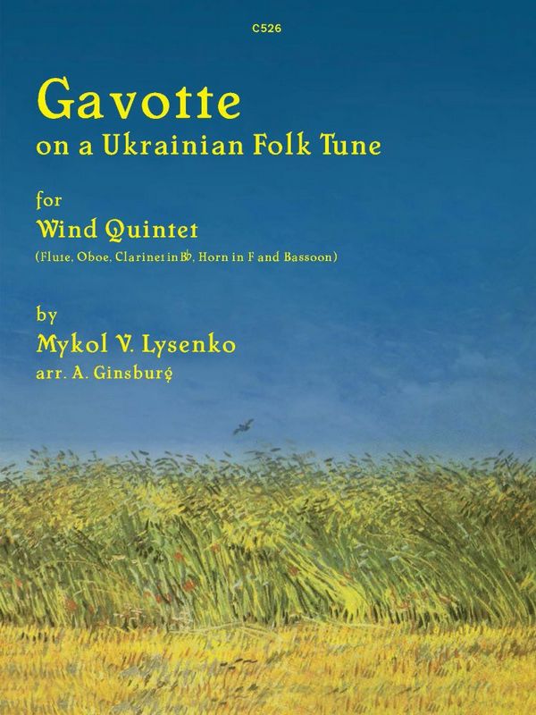 Gavotte on a Ukranian Folk Tune for Wind Quintet&nbsp;&nbsp;Wind Quintet&nbsp;&nbsp;