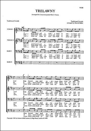 Trelawny&nbsp;&nbsp;TTBB unaccompanied&nbsp;&nbsp;