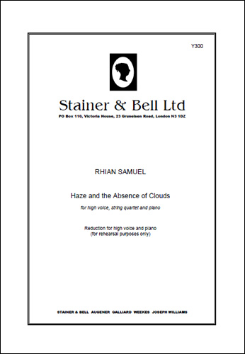 Haze and the Absence. High Voice & Pf  High Voice & Pf  