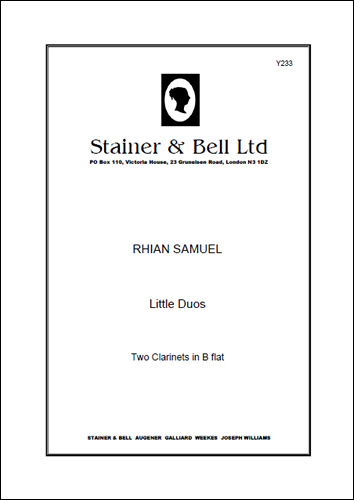 Little Duos. 2 Clarinets (2 copies supplied)  Clarinet Duet  