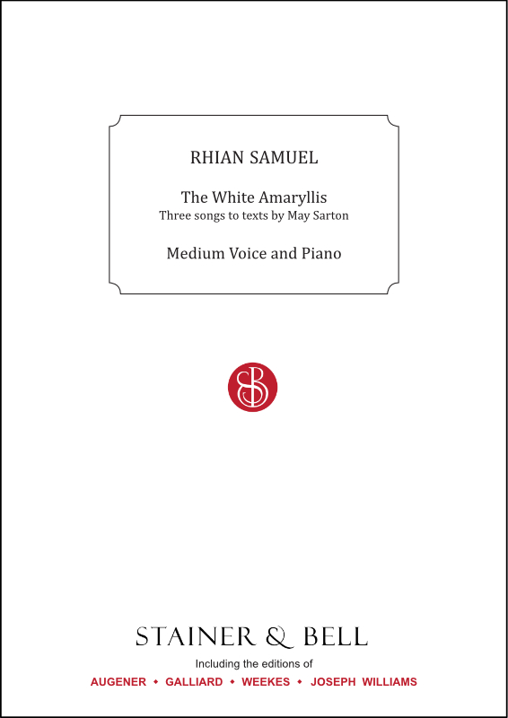 White Amaryllis, The. Vce & Pf  Voice & Piano  