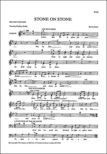 Stone on Stone&nbsp;&nbsp;SATB, B and T soli, speakers and organ&nbsp;&nbsp;