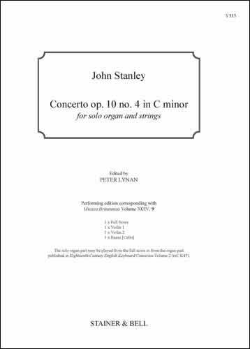 Concerto op.10 no.4 in C-. Sc & Parts  Solo Organ and Strings  