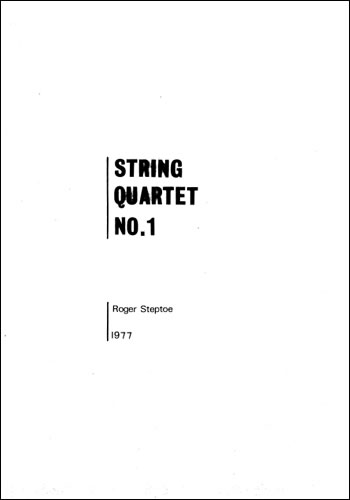 String Quartet No. 1  String Quartet  