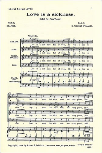 Love is a sickness&nbsp;&nbsp;SATB&nbsp;&nbsp;