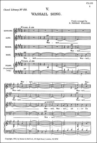 Wassail Song&nbsp;&nbsp;SATB&nbsp;&nbsp;