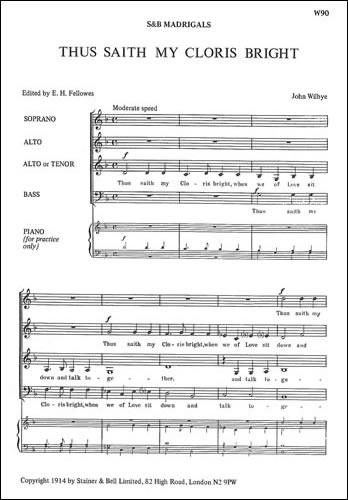 Thus saith my Cloris bright  SAA (or T) B  